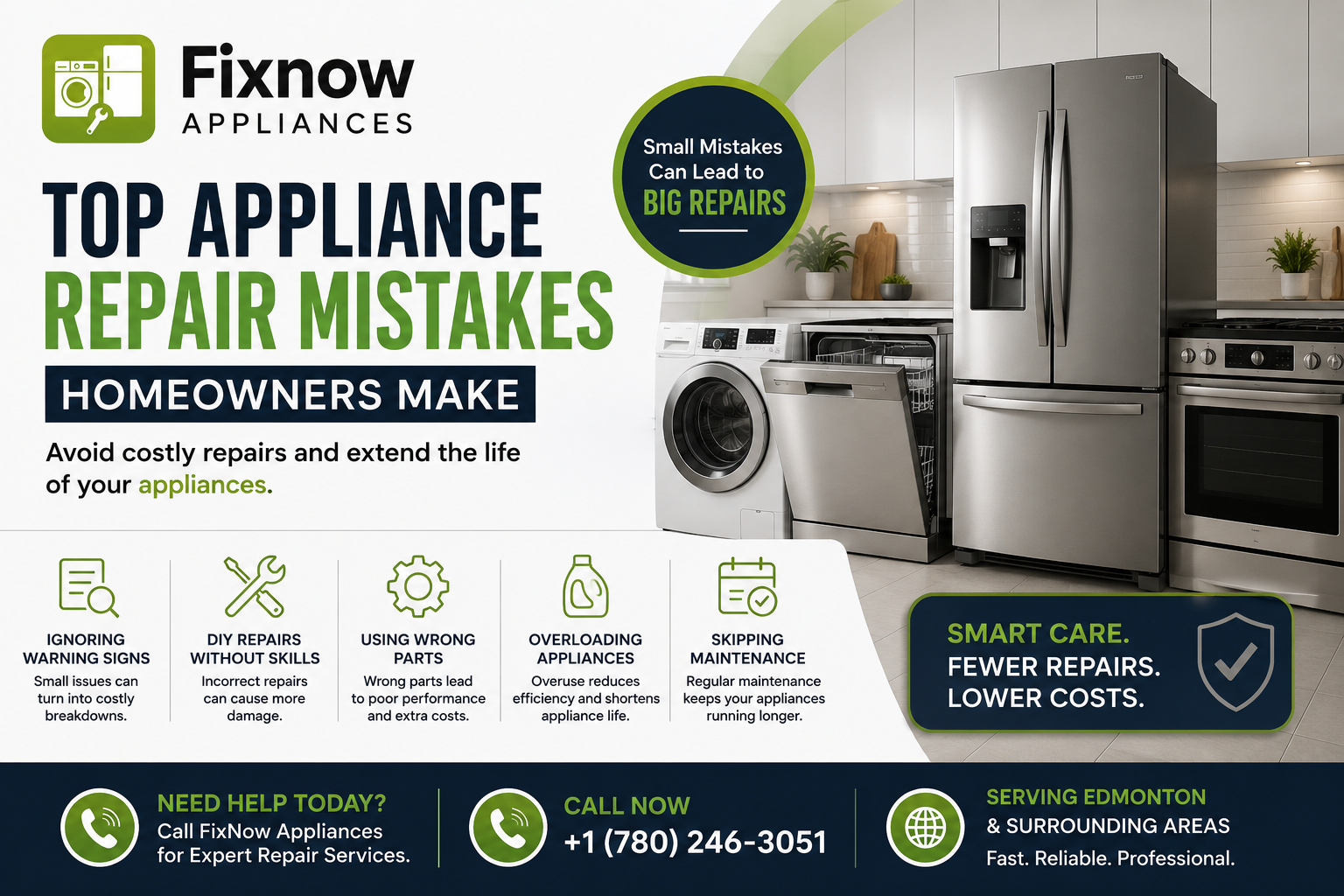 Top Appliance Repair Mistakes Homeowners Make | FixNow Appliances